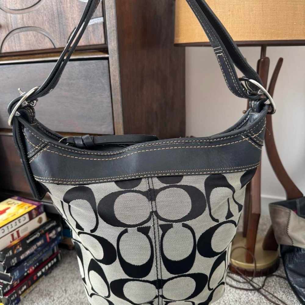 Stylish Black and Gray Women's Bag